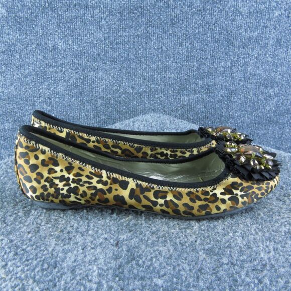 Adrienne Vittadini Carmelita Jewel‎ Women Ballet Size 7 Medium Brown Synthetic - Picture 4 of 9